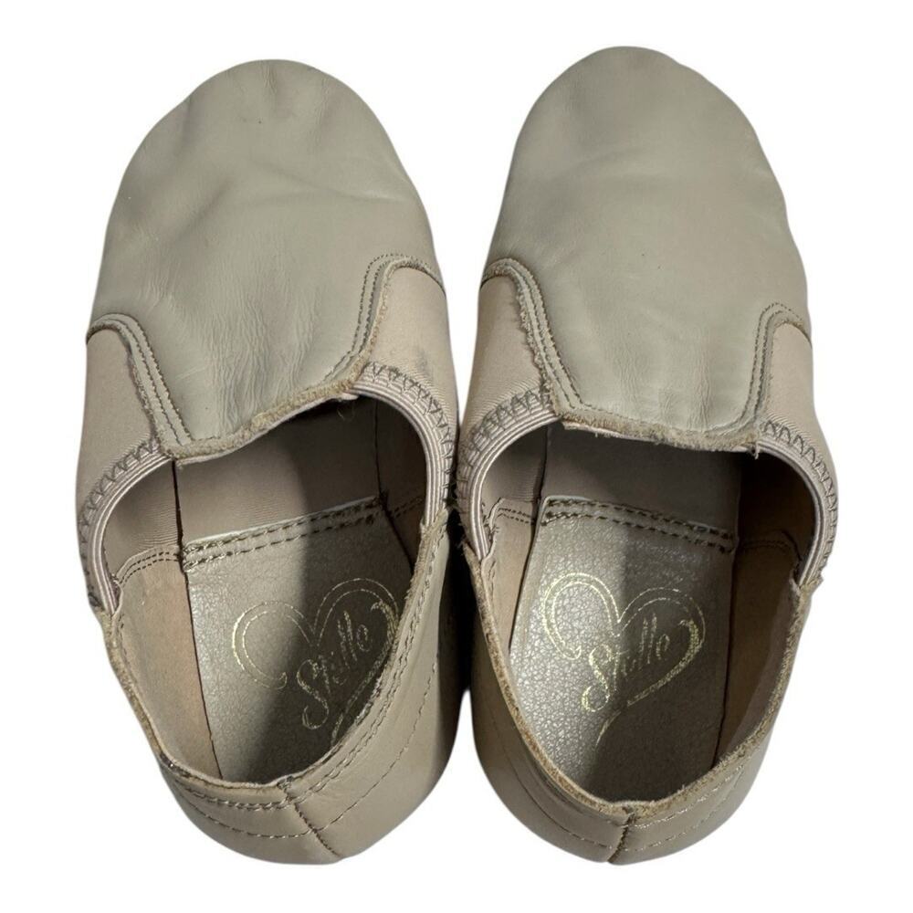 Capezio Split Sole Jazz Shoes Tan 11M Little Kid Runs Small Preowned - Picture 4 of 7